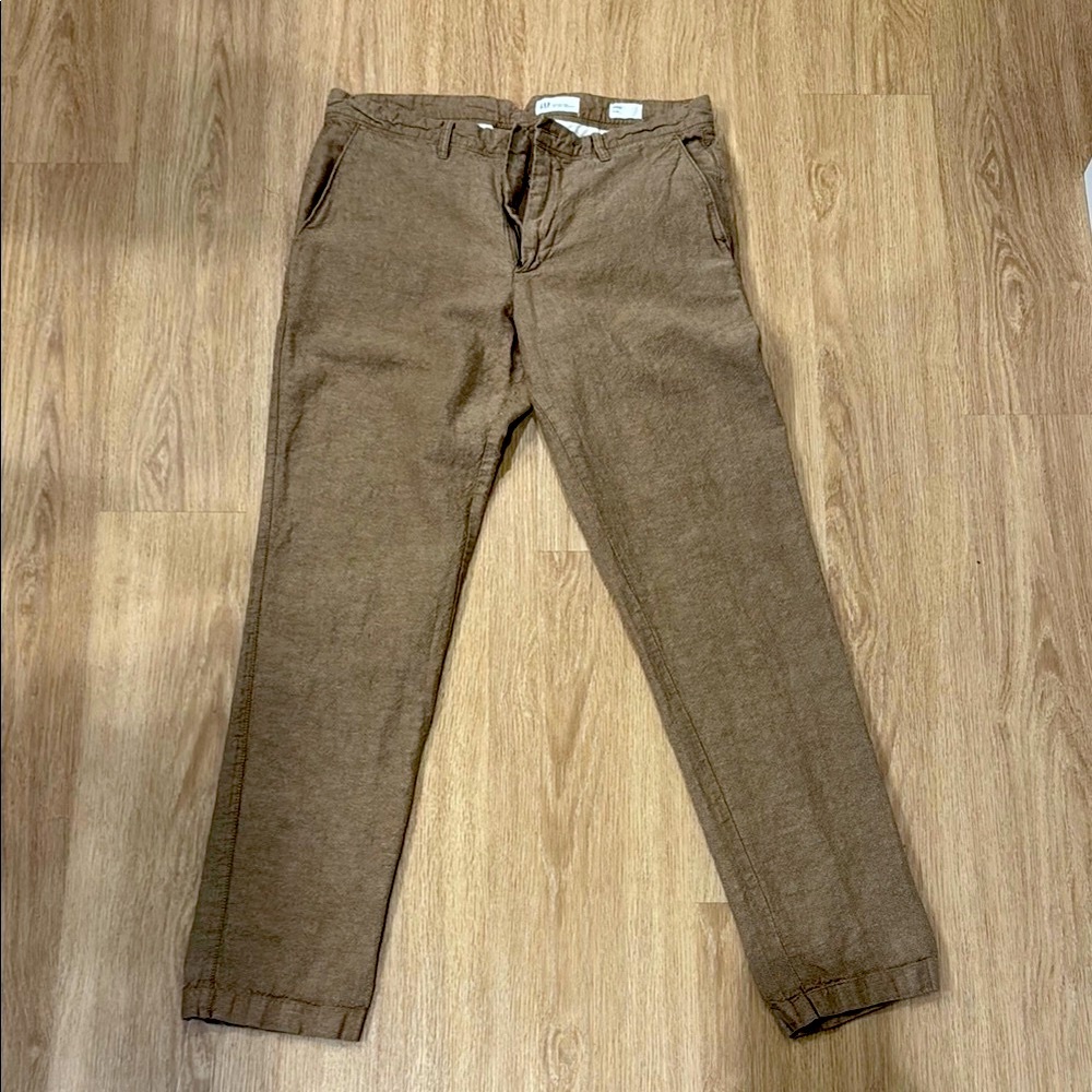 Men's Gap Khaki Linen Pants
